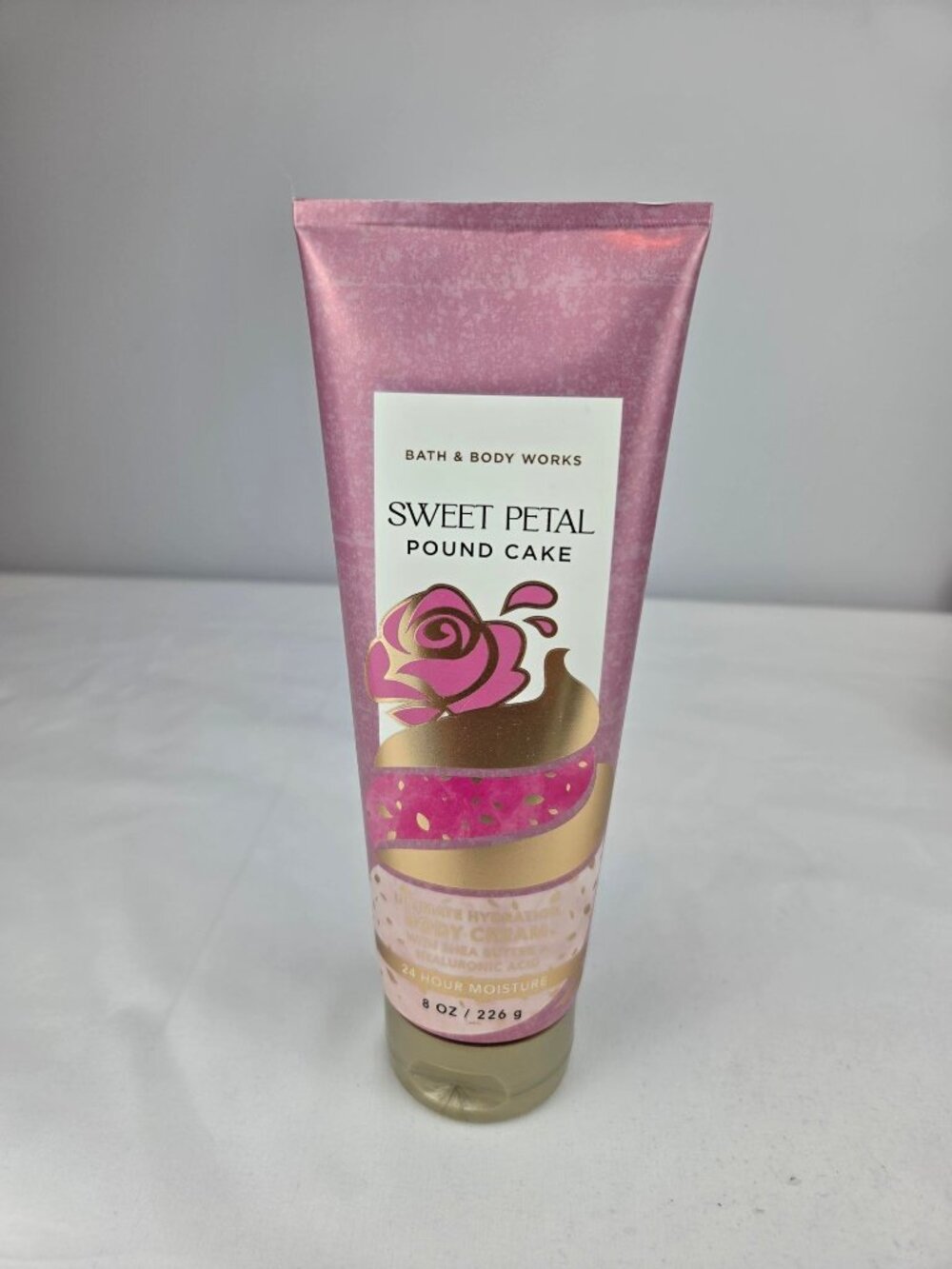 Bath & Body Works Sweet Petal Pound Cake Ultimate Hydration Body Cream 8 oz NEW